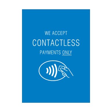 2mm Acrylic Contactless sign