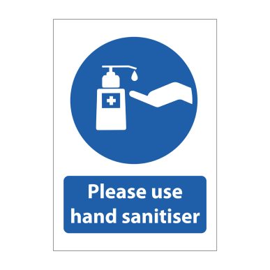 2mm Acrylic sign – Please use hand sanitiser