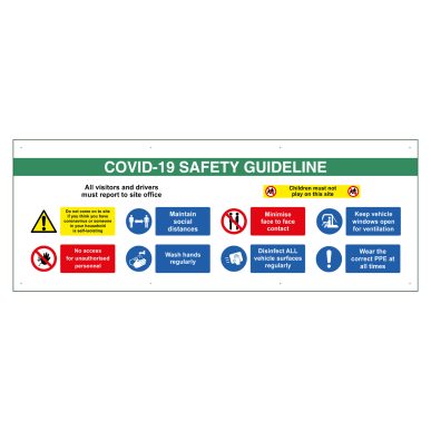 Outdoor Banner Covid 19 Safety Guideline