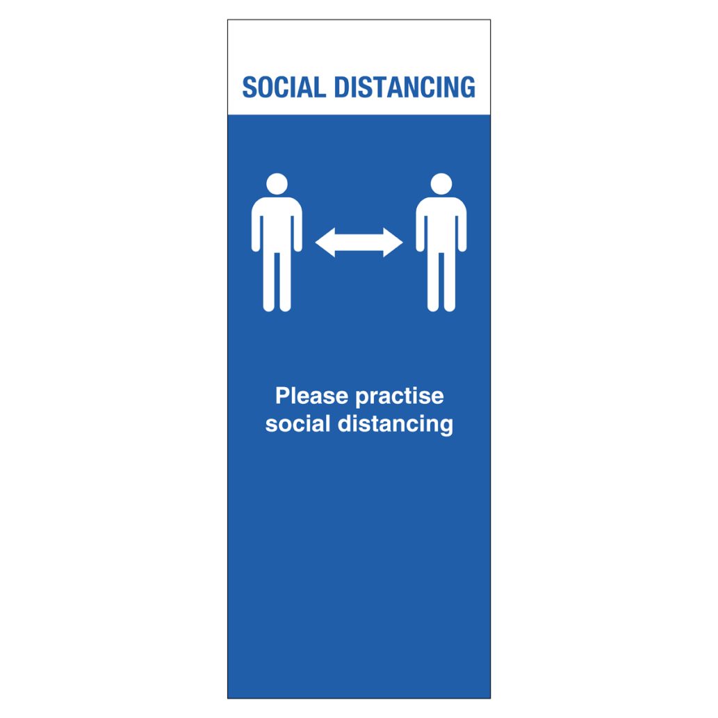 Roller Banner Social distancing