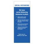 Roller Banner Social distancing UK