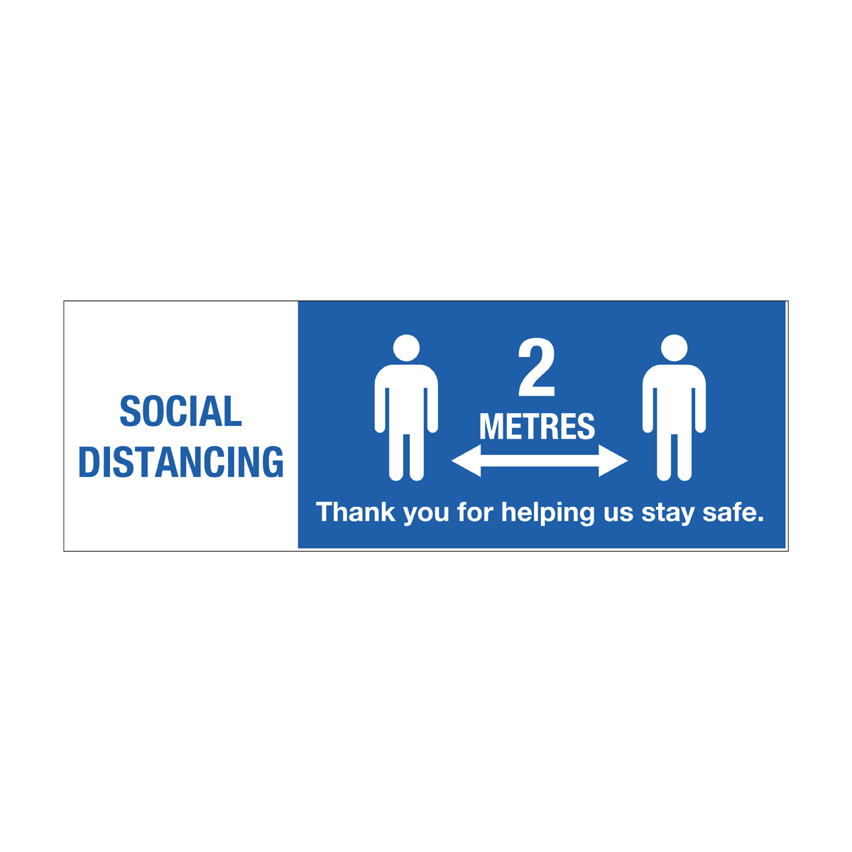 Adhesive Sticker - Social Distance - First Display - Signs & Graphics