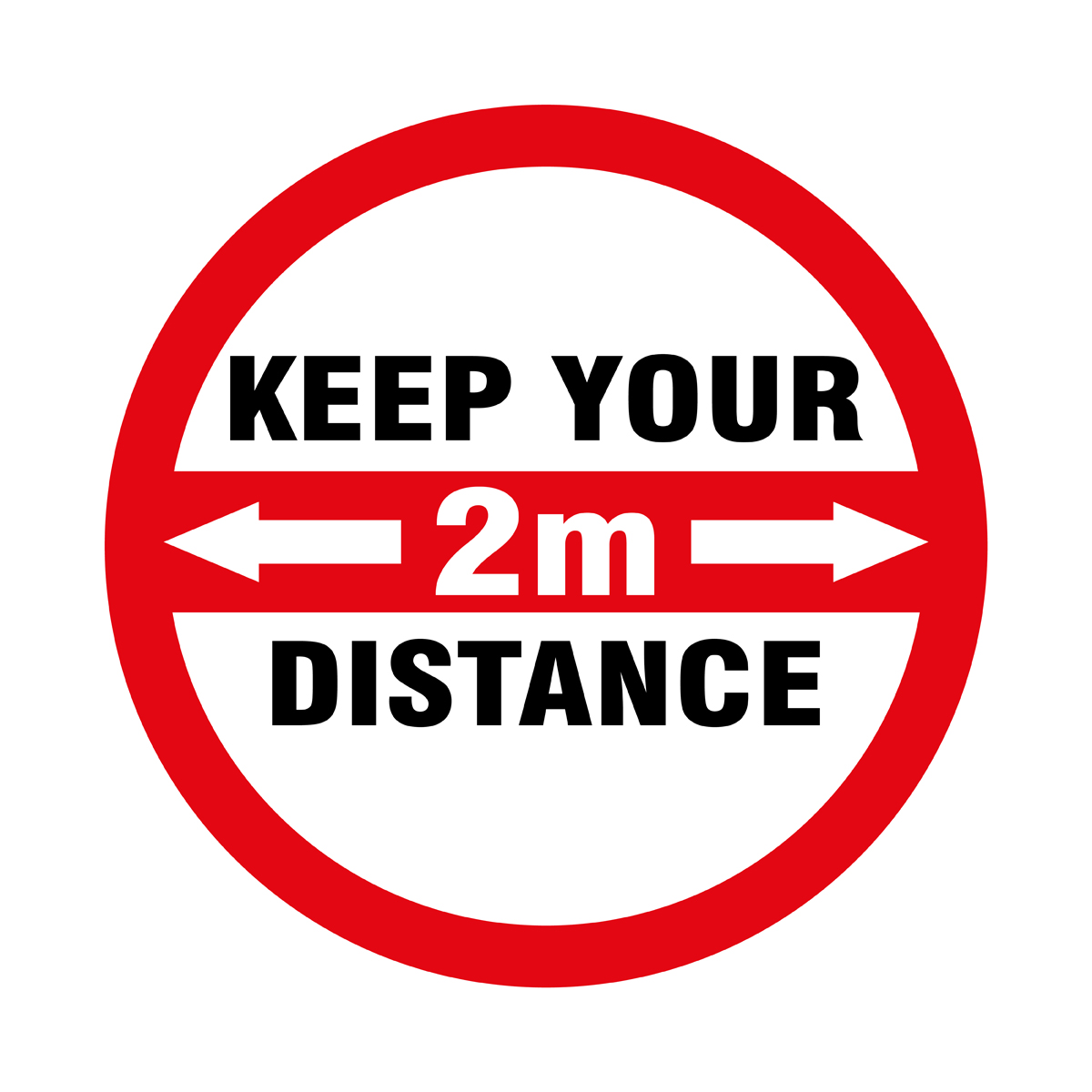 Please Keep 2m Distance Wall Sign - 5mm Foamboard - First Display ...