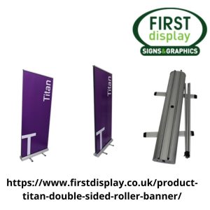 Titan Double sided Roller Banner-Edinburgh -First-Display